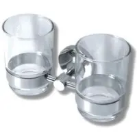 Novaservis Mephisto - Double support avec verres, chrome/verre 6857,0