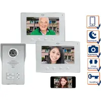 Elro 2 - Sonnette Wi-Fi pour maison individuelle avec caméra et application - Interphone vidéo