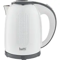 Botti HHB1769 Jacob Bouilloire électrique sans fil, boîtier en plastique, capacité 1,7 l, 2200 watts, socle 360°, filtre anticalcaire, arrêt automatique