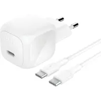 Belkin Chargeur Rapide Usb-c 45 W Avec Power Delivery Pps Et Câble 1 M - Blanc