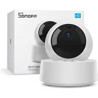 Sonoff GK-200MP2-B Caméra Wi-Fi/Ethernet compatible avec l'application eWeLink (R2, avec prise en charge du stockage dans le cloud)