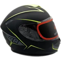 Lazer Casque moto de course VERTIGO EVO (Couleur Noir - Jaune) L