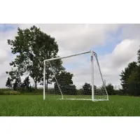 Powershot But de football PRO - Fabriqué en Allemagne - 3,7 x 2 m - en uPVC RÉSISTANT AUX INTEMPÉRIES - Sac de transport inclus !