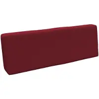 Pokar Coussin pour palette Coussins de palette avec housse amovible Canapé de palette, Taille:Coussin de dos 120 x 40, Couleur:Rouge foncé