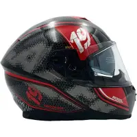 Lazer Casque moto VERTIGO EVO Pixel Dark (coloris Noir - Rouge) M