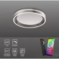 Paul Neuhaus 8414-55 Q-VITO Smart Home Deckenleuchte silber 28 W