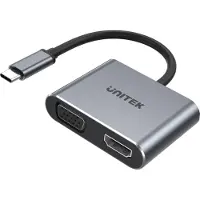 Unitech Adaptateur UNITEK USB-C - HDMI 2.0, VGA FHD, V1126A