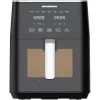 Heinner Friteuse à air chaud CycloneFry, modèle HAF-M7BK1800, puissance 1500-1800W, capacité 7 litres, écran numérique avec commandes tactiles, thermostat réglable de 40 à 200 degrés, couleur noire