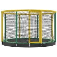 Akrobat Trampoline "Gallus Inground", ø 427 cm, gris-noir