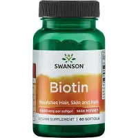 Sonstiges Biotine 10000 mcg 60 gélules Swanson Health Products