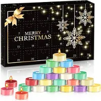 Sonstiges Bougies parfumées Calendrier de l'Avent Calendrier de Noël Bougies chauffe-plat 24 parfums 2024