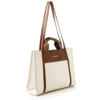 Vince Camuto , Umbria - Crème, Beige, Sac cabas, Crème, 100 % CUIR POLYVINYLE, 37 x 11 x 27 cm
