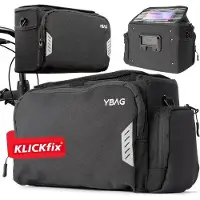 Sonstiges Autre YBAG - Sacoche de guidon durable compatible avec KLICKfix (convient pour les vélos électriques) - grand volume & nombreux compartiments - étanche avec housse de pluie