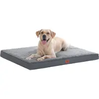 SLPRO lit orthopédique pour chiens petits, moyens et grands - coussin pour chiens moelleux tapis pour chiens lavable matelas pour chiens chats (91 * 69 * 8 cm)