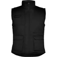 Roly Gilet Travail Roly Almanzor Noir Confortable, Résistant, Multi-poches - Roly
