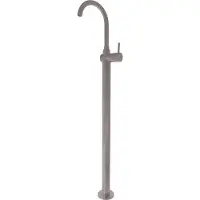 RAV Mitigeur lavabo sur pied SEINA en laiton gris métal poli H. 115 cm