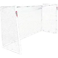 Powershot but de football PRO - Fabriqué en Allemagne - 3,7 x 2 m - en uPVC RÉSISTANT AUX INTEMPÉRIES - ballon inclus