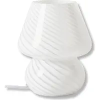 Westwing Weswting Lampe de table pour chambre à coucher verre blanc