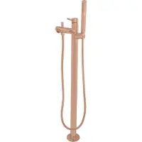 RAV Mitigeur baignoire sur pied SEINA en laiton rose gold poli H. 93,2 cm