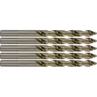 Tivoly Boite 5 foret métaux TSP taillé meulé HSS - Affûtage étagé - L. 80 Ø 4,5 mm - - 11457060450