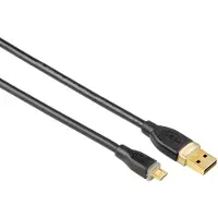 Hama Câble USB A-USB Micro B Or Noir 1,8 m