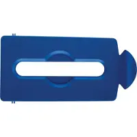 Rubbermaid Slim Jim Station de recyclage, couvercle à fente pour papier, bleu