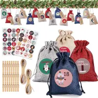 Sonstiges DazSpirit 24 Calendrier de l'Avent DIY à remplir Autocollants Enfants Femmes Hommes