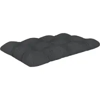 Pokar Coussin pour palette avec belle surpiqûre Garniture canapé-palette, Taille:Coussin d'assise 120 x 60, Couleur:Anthracite