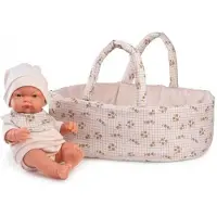 MuÑecas Antonio Juan Poupée espagnole Pitu avec porte-bébé, 26 cm - Antonio Juan