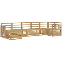 vidaXL Ensemble de canapés d'extérieur , 7 pièces, blanc