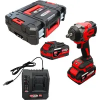 Kstools Coffret mini clé à chocs 1/2'' 18V 850 Nm - KSTOOL - avec 2 batteries18V 4,0Ah - chargeur - coffret - 515.4710F