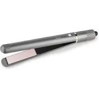 Jata JBSE2101 Lisseur à cheveux en céramique + brosse pour le visage en cadeau. Avec 5 niveaux de température. Plaques : 90 x 25 mm. Jusqu'à 200ºC