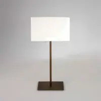 Astro Lampe de table Park élégante avec abat-jour textile, Variante : socle 12 W, bronze (sans abat-jour)