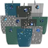 Sonstiges PANSIBY Calendrier de l'Avent DIY 24 pièces à remplir bleu gris noir vert