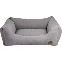 Jack & Vanilla Canapé orthopédique pour chien JV Hampton, panier intérieur, gris clair, taille S, 60 x 44 x 23 cm