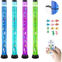 StarTech.com Lampe à lave avec 10 poissons et lumière à bulles - 1,2m - 16 effets de couleur avec télécommande