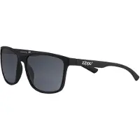Zippo Lunettes de soleil OB224-1 unie, protection UV400, monture noire, verres gris foncé