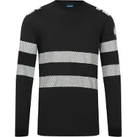 Portwest Tee Shirt Ml Modaflame Pw3 Hv - Taille Xxl - Noir -