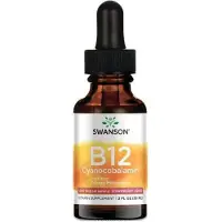 Sonstiges Vitamine B12 Cyanocobalamine 1000 MCG - Fraise 59 ml liquide Swanson Health Products
