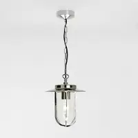 Astro Luminaire d'extérieur suspendu Montparnasse dans le style rétro, Variante : 205 x 1320 mm, nickel brillant