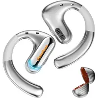 OneOdio Écouteurs Open-Ear OpenRock Pro, TWS, Bluetooth 5.2, IPX5, Argent