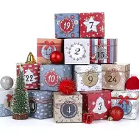 Sonstiges Calendrier de l'Avent Box 24 boîtes Noël Deko Boîtes