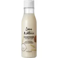 Oriflame Love Nature Après-shampooing au blé et à la noix de coco bio pour cheveux secs, 250 ml