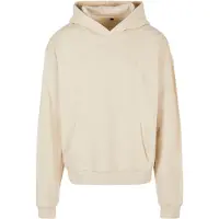 Build Your Brand Sweat à capuche homme Casual , grande capuche, cordon de serrage, coton 460 g/m², beige