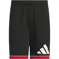 Adidas Pantalon de sport 'Badge Of Sport' rouge feu / noir / blanc