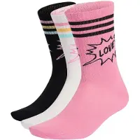 Adidas Chaussettes 'Pride' jaune / rose clair / noir / blanc