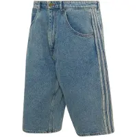 Adidas Firebird Adicolor Mid-rise Straight Leg Denim Shorts Bleu 30 Homme
