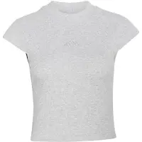Adidas T-shirt fonctionnel 'KIT SMALL LOGO RIB' gris clair