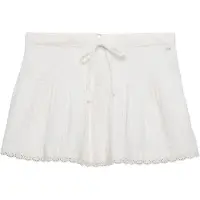 Superdry Broderie Trim Short Skirt Blanc L Femme