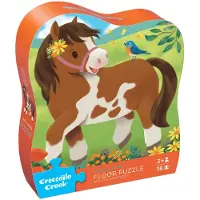 Crocodile Creek Puzzle Ponys de - Puzzle de sol 36 pièces pour enfants